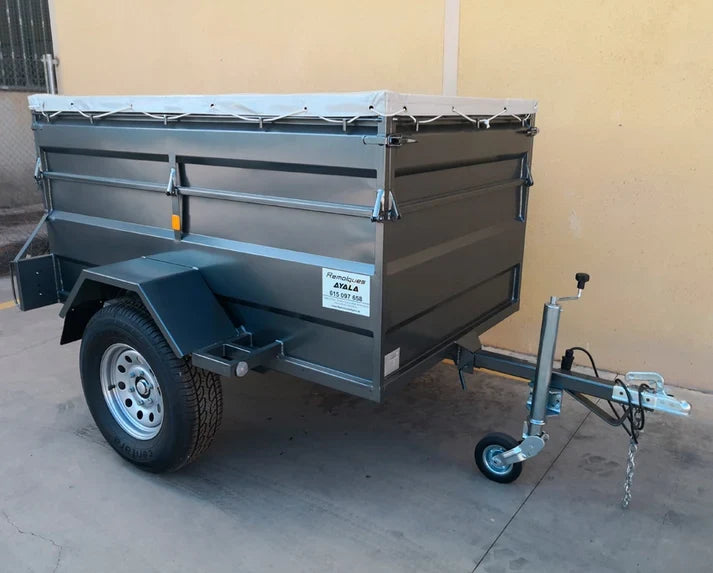Remolque 4×4 Basculante por Inercia Nuevo – 200 × 130 × 60 + 35 cm – MMA 750 kg